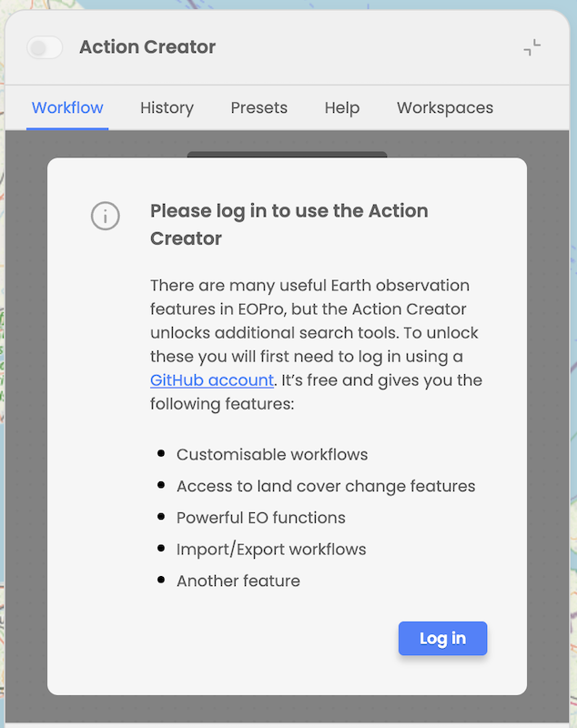 suggestion to login